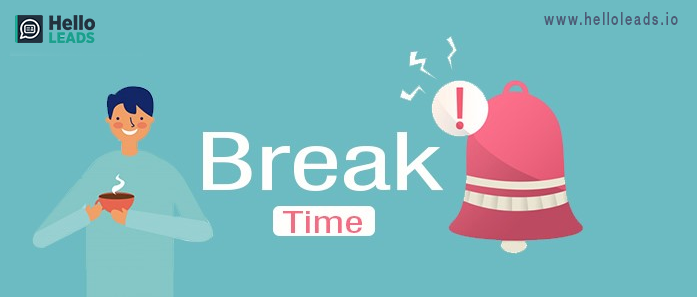 Set regular reminders to take a break