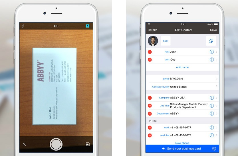 ABBYY Business Card Reader