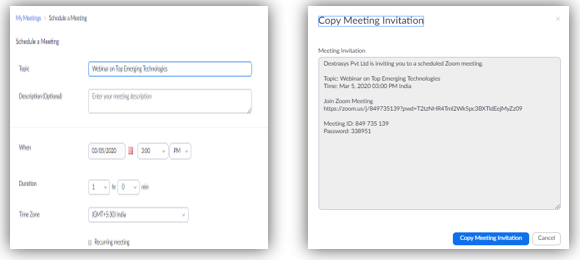 Invitation for Meeting