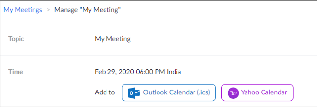 Manage My Meetings