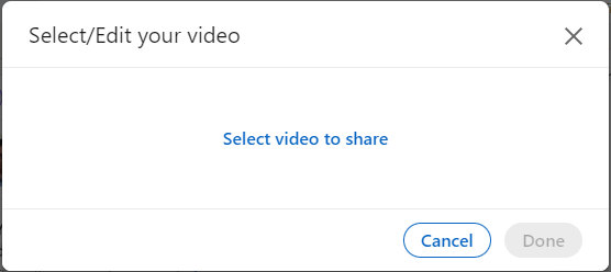 Select Video to share