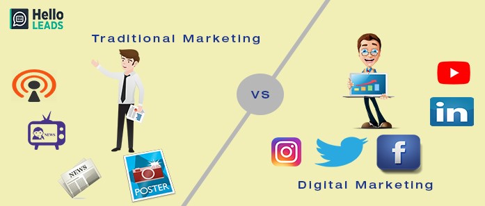 Traditional Marketing Vs Digital Marketing