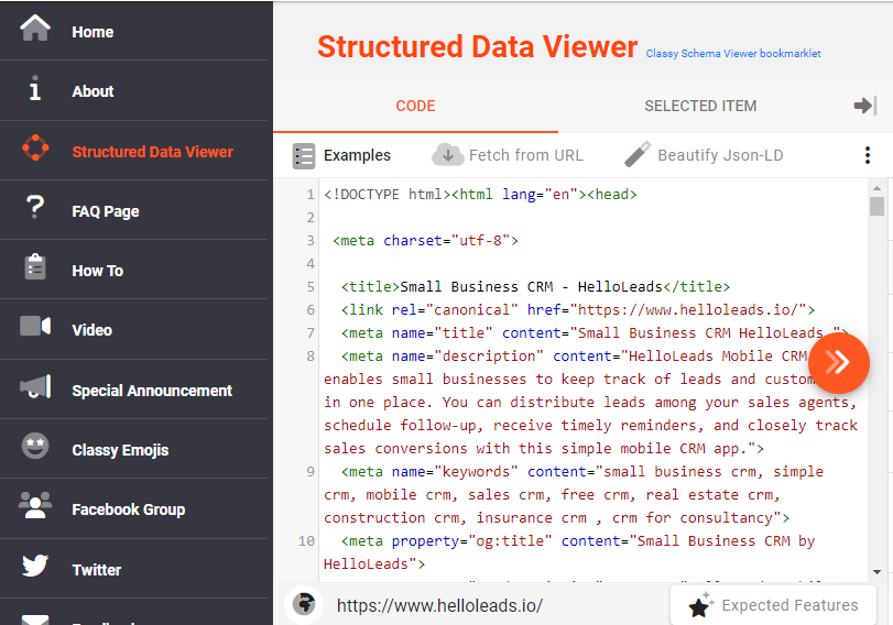 Classy Schema Structured Data Viewer