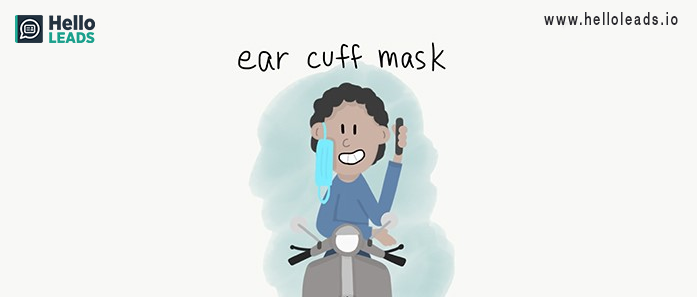 Ear cuff mask