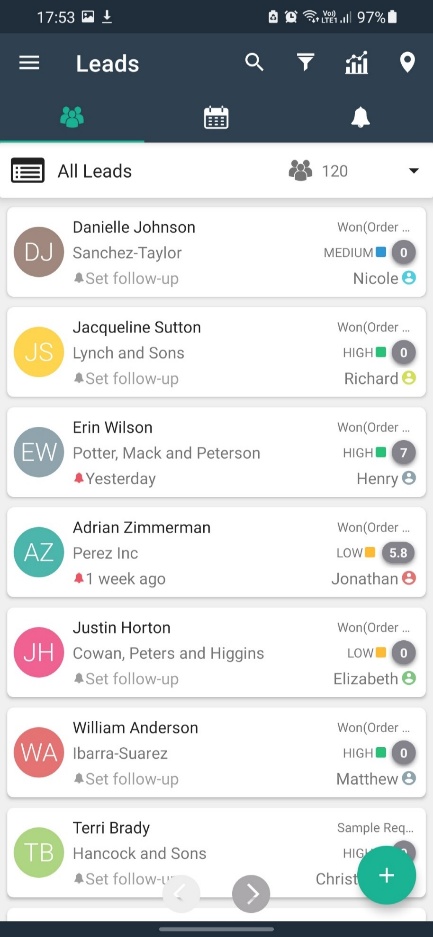 Tap the three horizontal lines menu icon on Android app