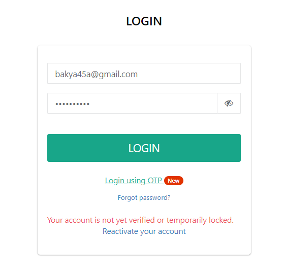 Email Verification