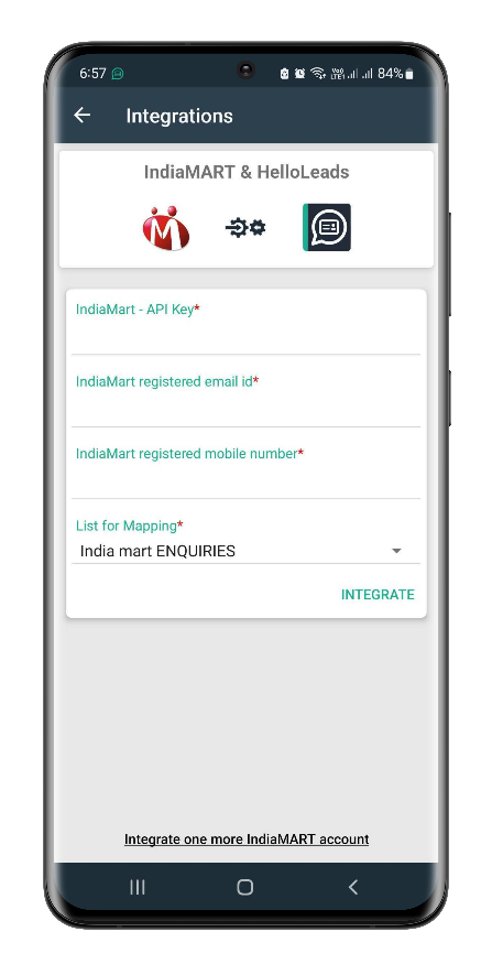 Indiamart-Integration