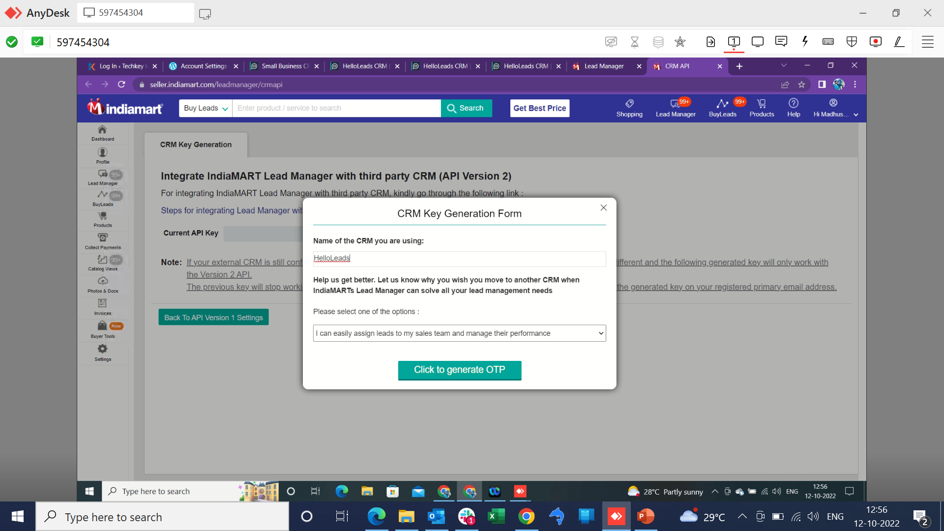 Indiamart-Integration